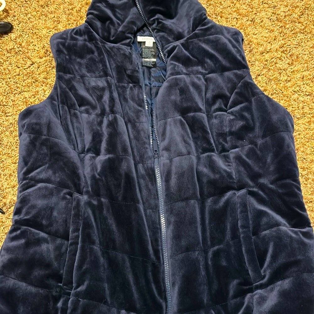 Chico Velvet Blue Vest